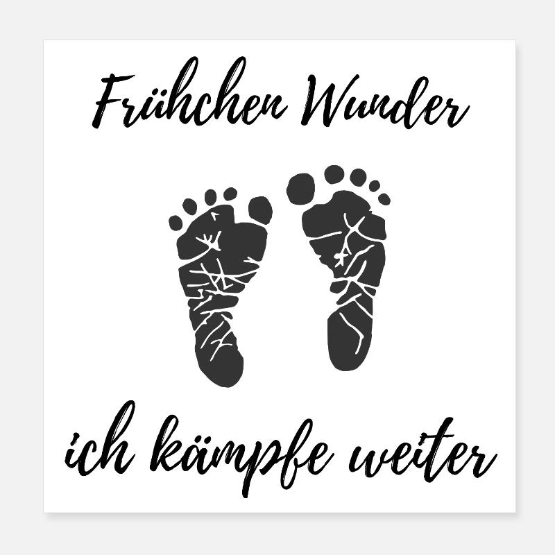 Frühchen Wunder – Ich kämpfe weiter Design Poster 20x20 cm