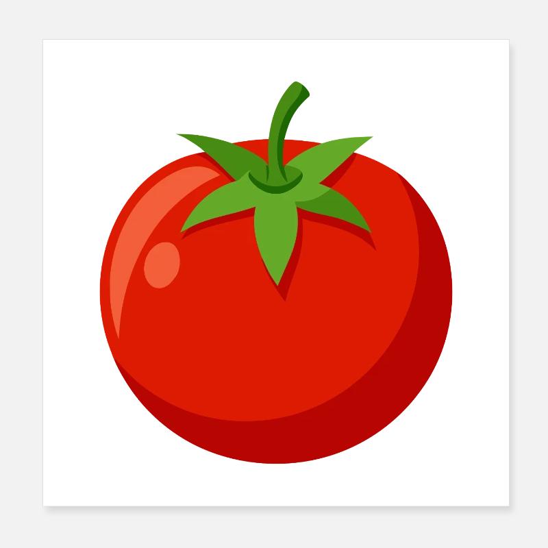 Tomato Poster 8" x 8" (20x20 cm)
