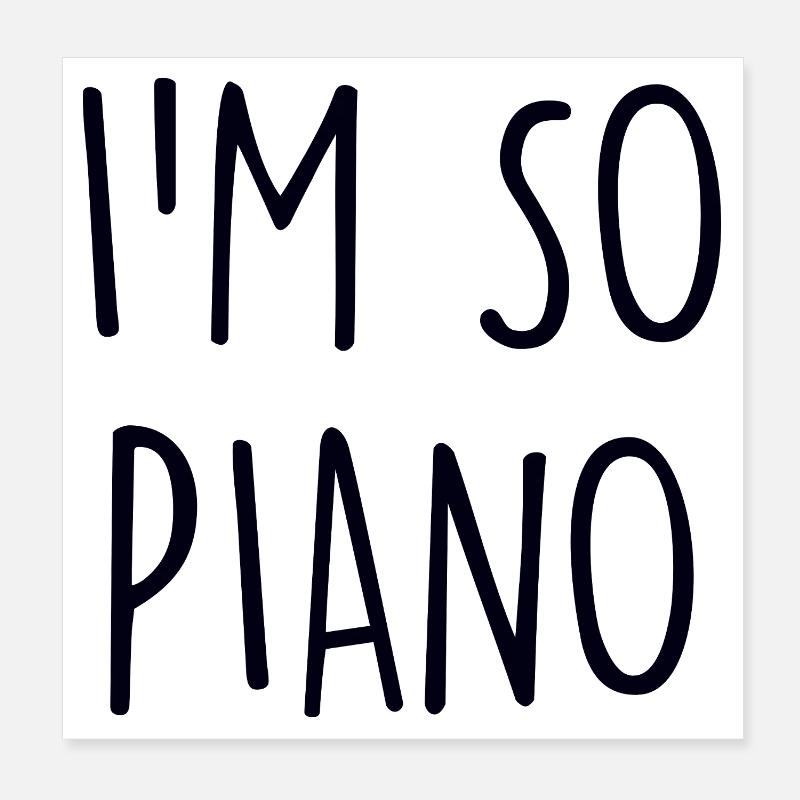 Piano Klavier Poster 20 x 20 cm