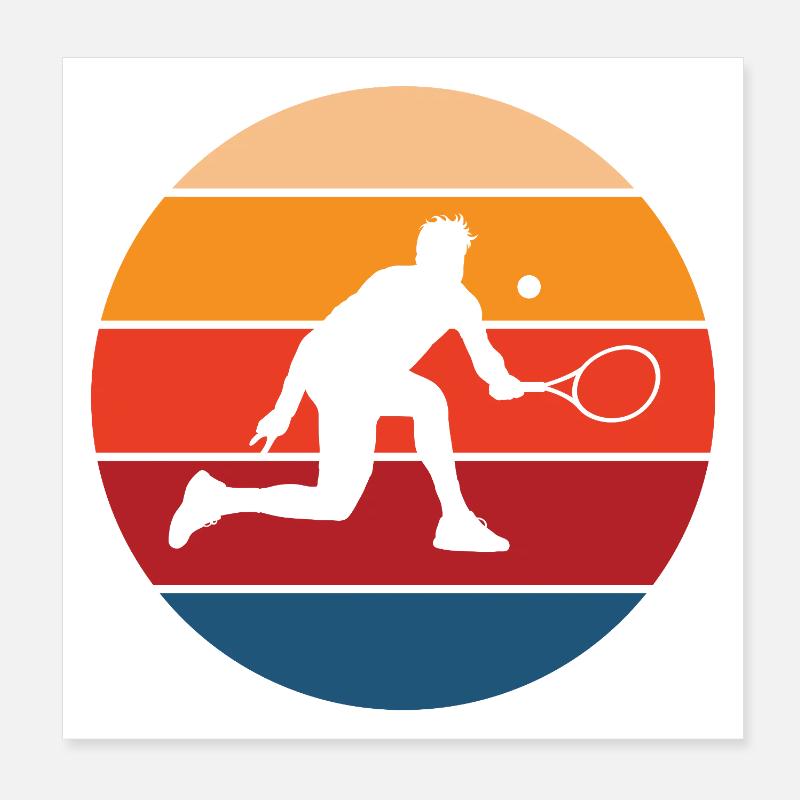 tennis Poster 20 x 20 cm