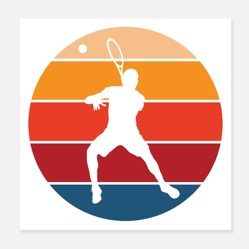 tennis Poster 20 x 20 cm