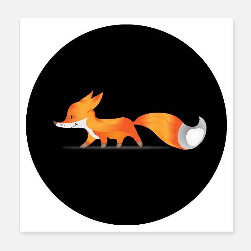 Fuchs Poster 20x20 cm