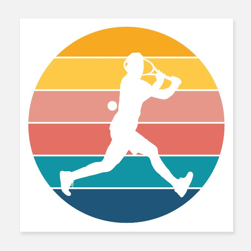 Tennis Poster 20x20 cm