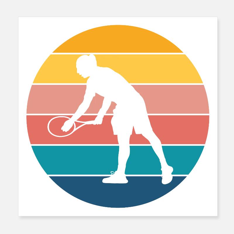 Tennis Poster 20x20 cm