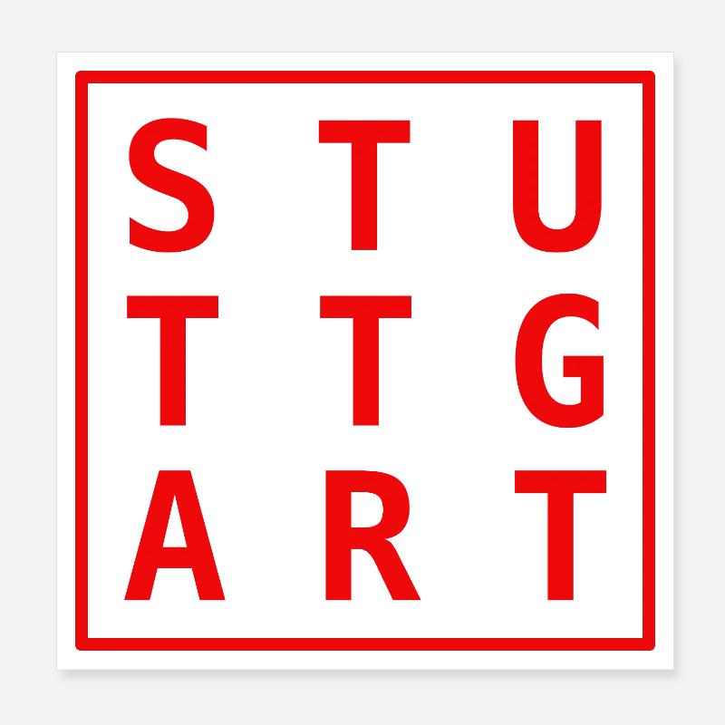 Sac souvenir de Stuttgart Poster 20 x 20 cm
