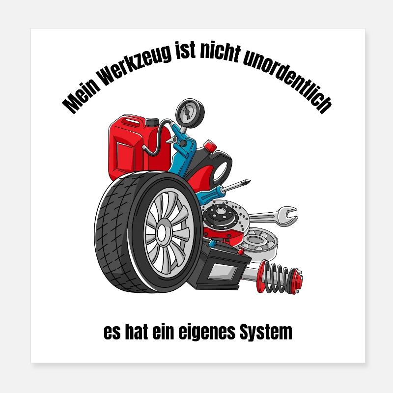 Mechanic Design – Screwdriver Tool Design Poster 8" x 8" (20x20 cm)