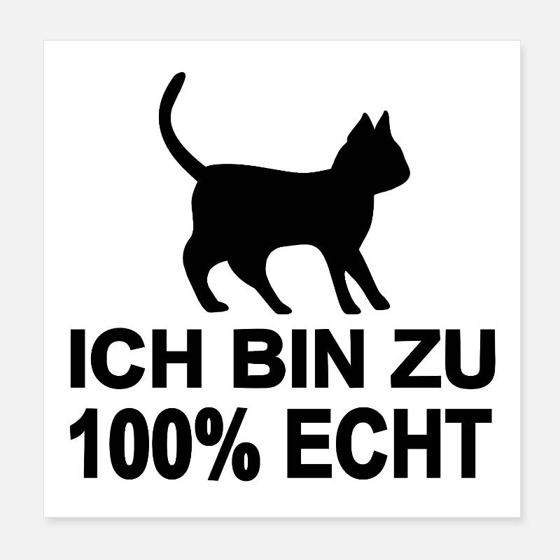 Katze Poster 20x20 cm