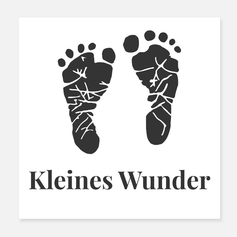 Small miracle – love from the beginning Poster 8" x 8" (20x20 cm)