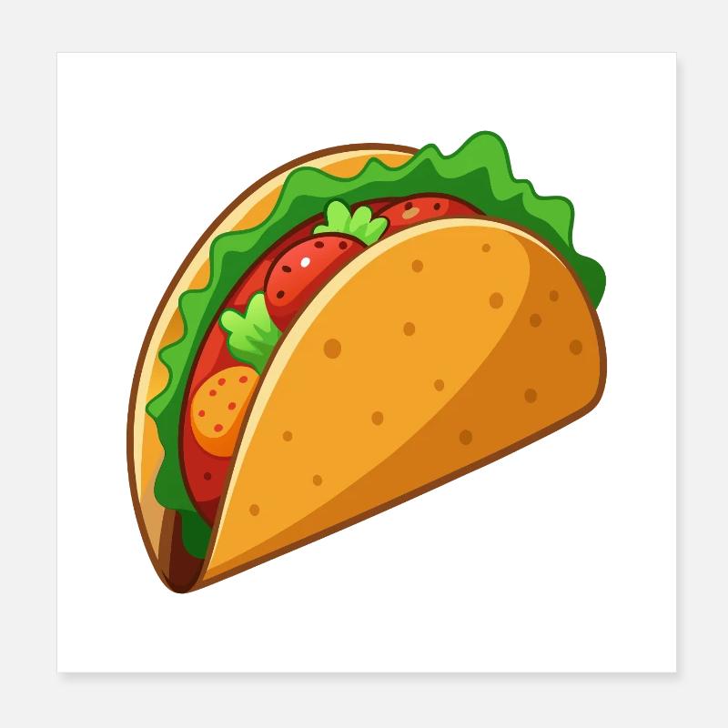 Des tacos Poster 20 x 20 cm