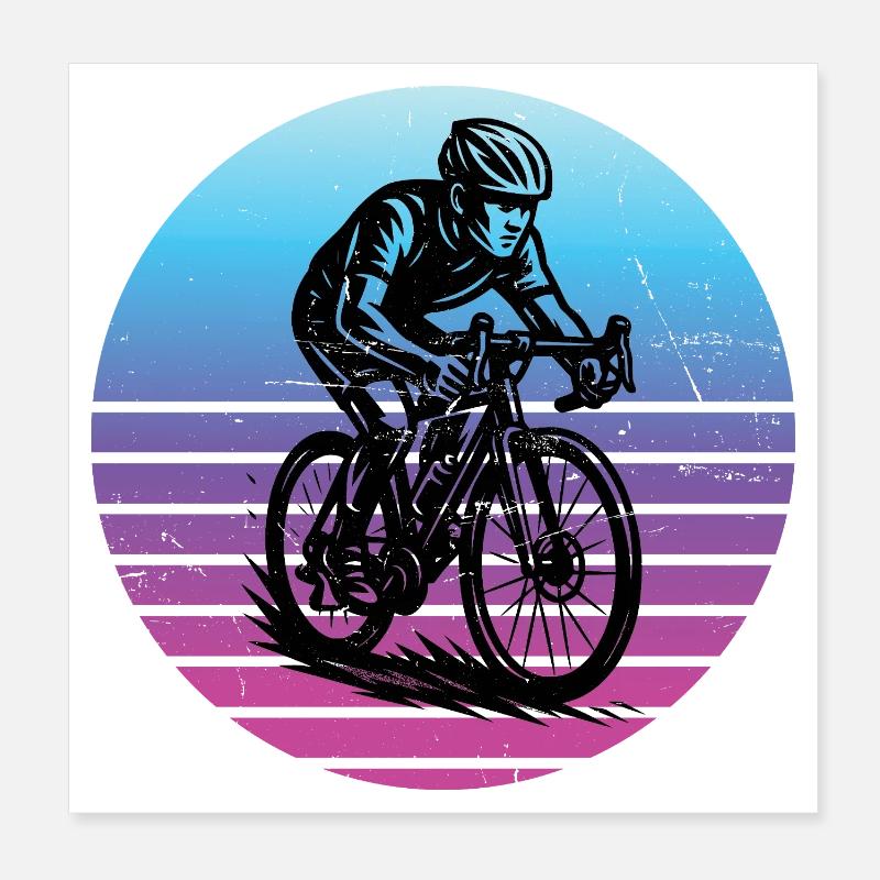 Conception de vélo de route compact pour vélo de route Poster 20 x 20 cm
