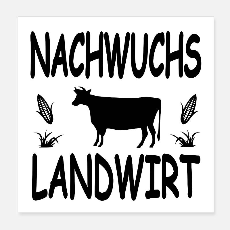 Farmer Poster 8" x 8" (20x20 cm)