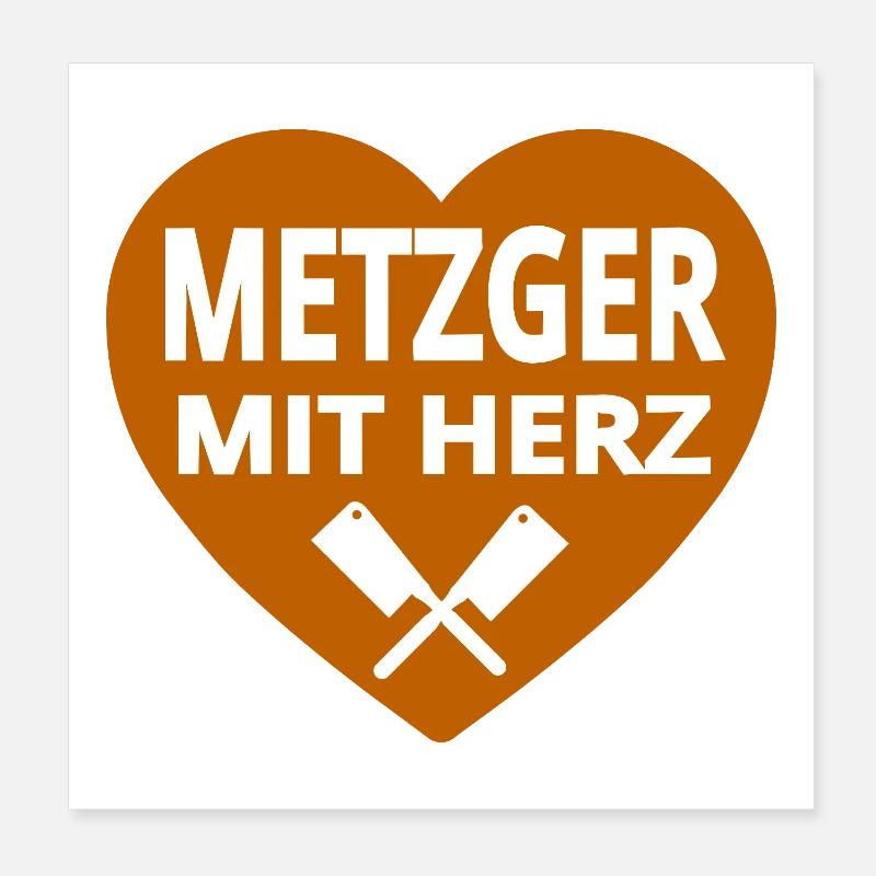 Metzger Poster 20x20 cm