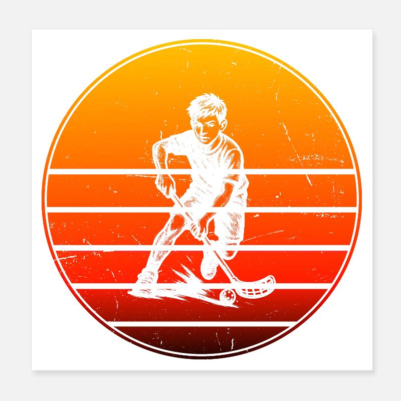 Clear floorball message Poster 8" x 8" (20x20 cm)