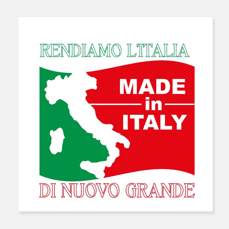 Let's make Italy great again Poster 8" x 8" (20x20 cm)