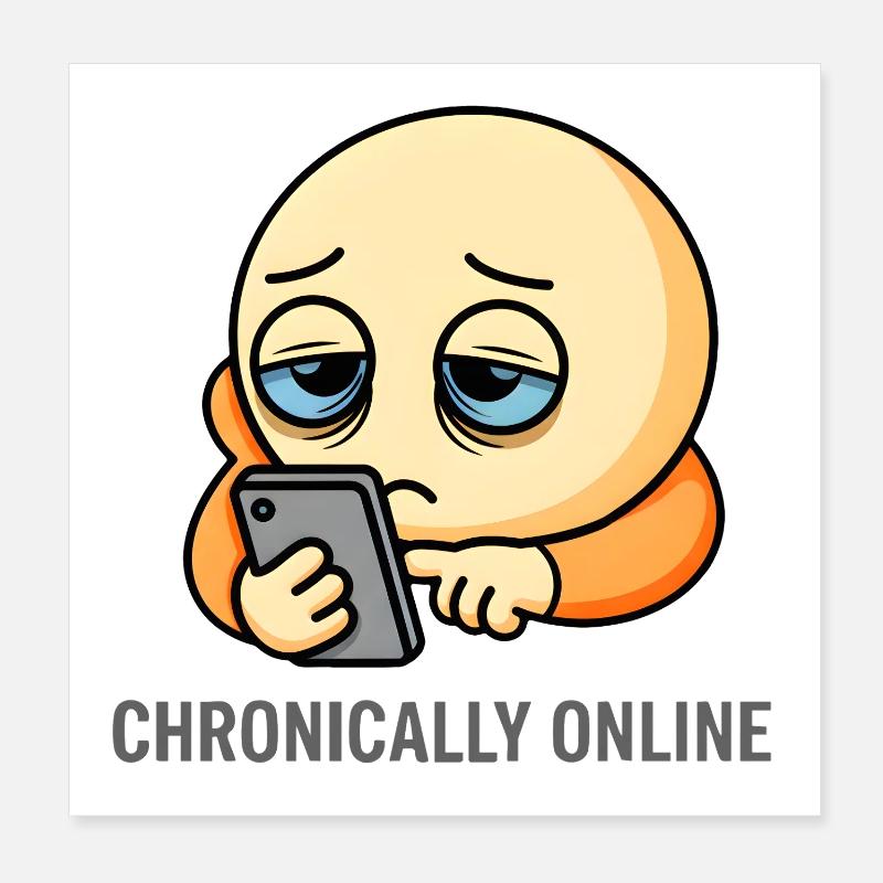 Chronic Online Kid Poster 8" x 8" (20x20 cm)