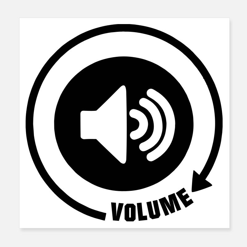 Volume_knop_8 Poster 20x20 cm