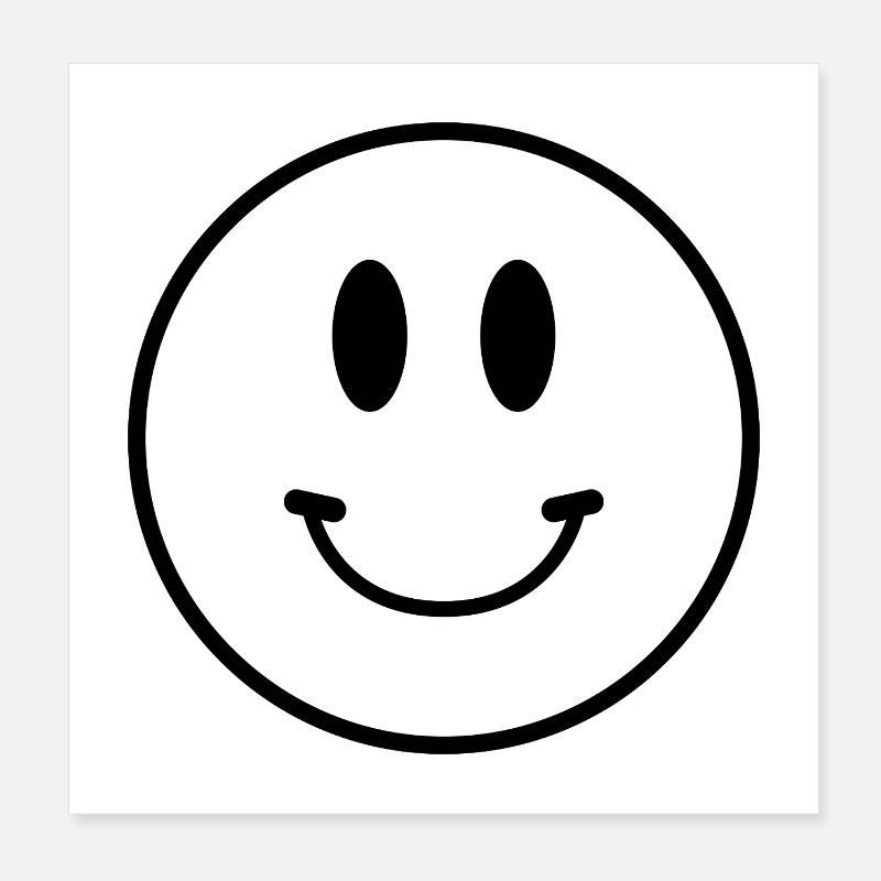 Smiley face Poster 8" x 8" (20x20 cm)