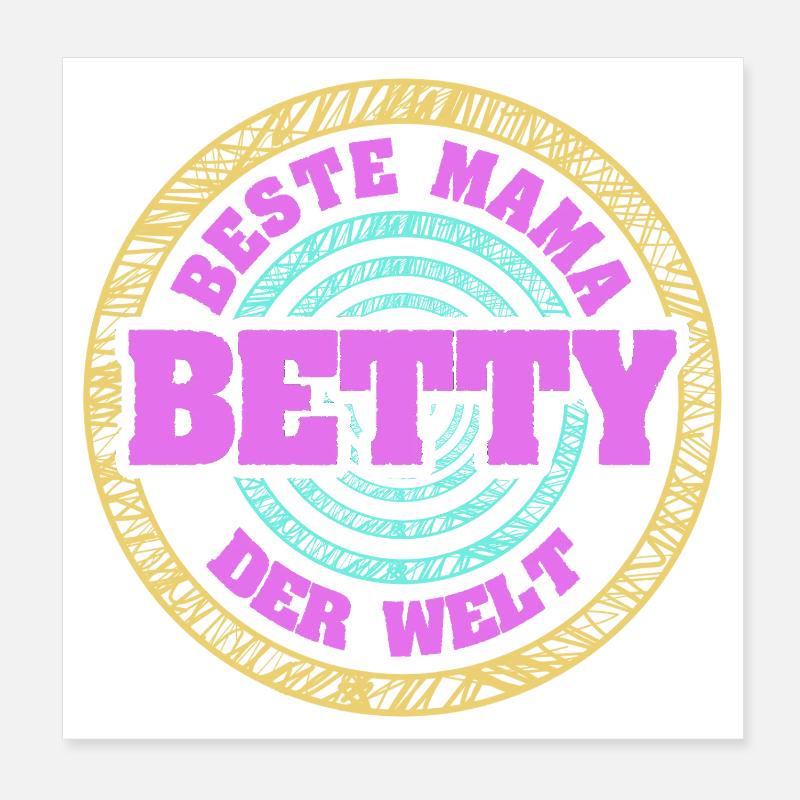 Mutter Betty Poster 20x20 cm
