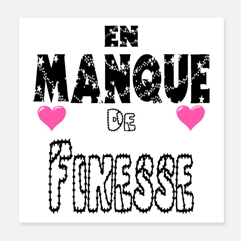 Lacking Finesse Poster 8" x 8" (20x20 cm)