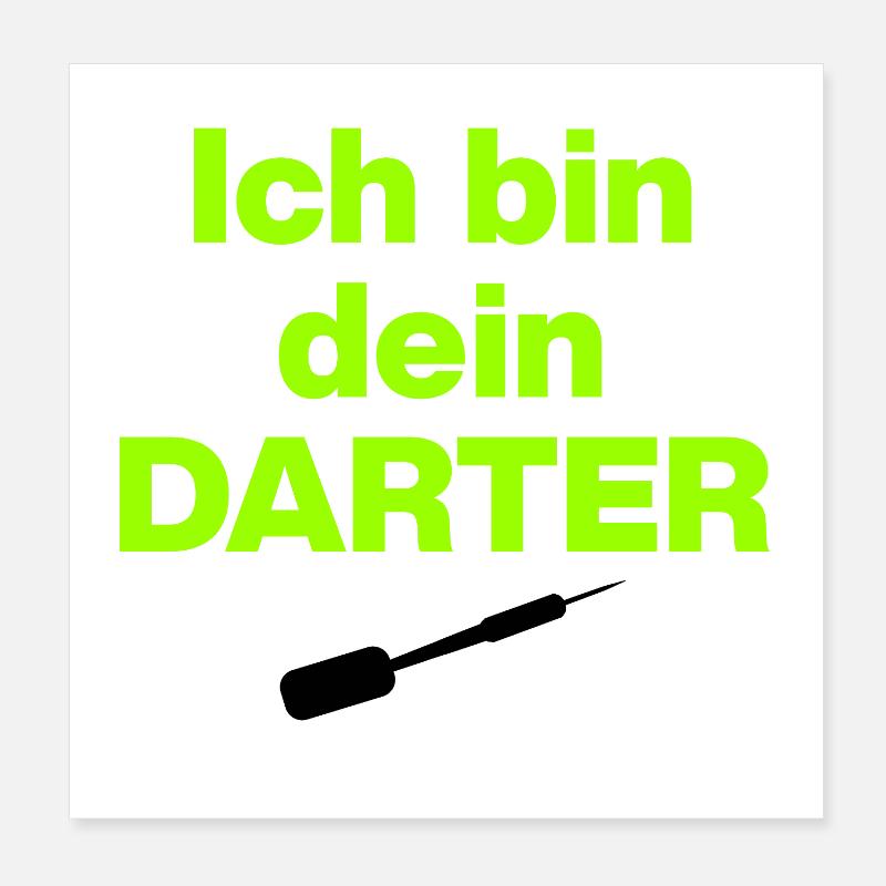I'm Your Darter, Neon Style, Star War Style Poster 8" x 8" (20x20 cm)