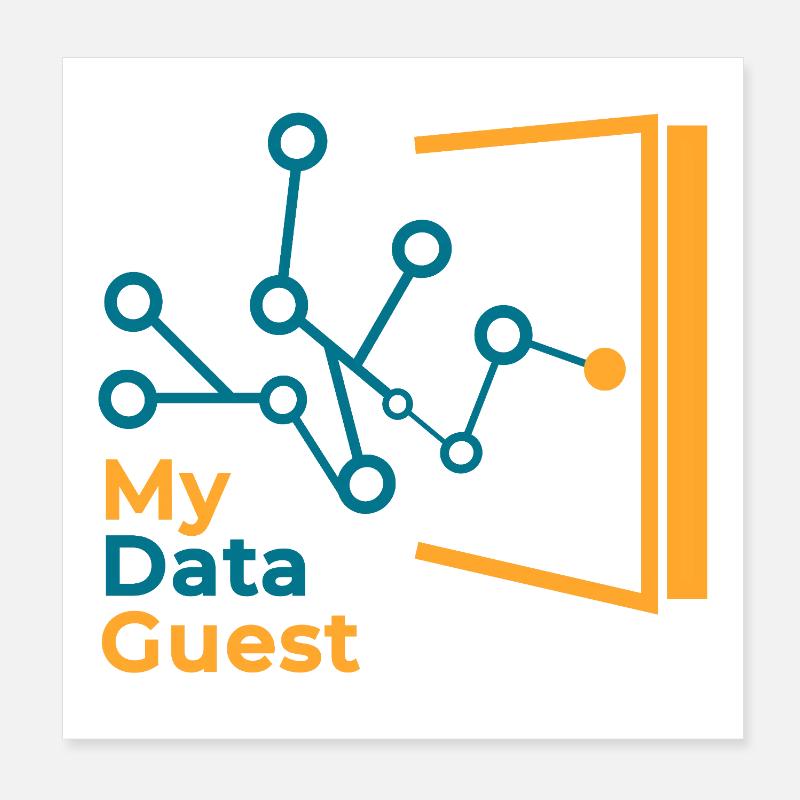 Mein Datengast Poster 20x20 cm
