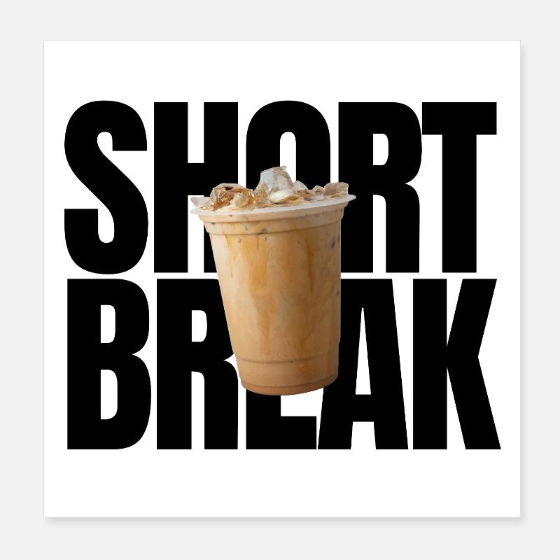 Courte pause Poster 20 x 20 cm