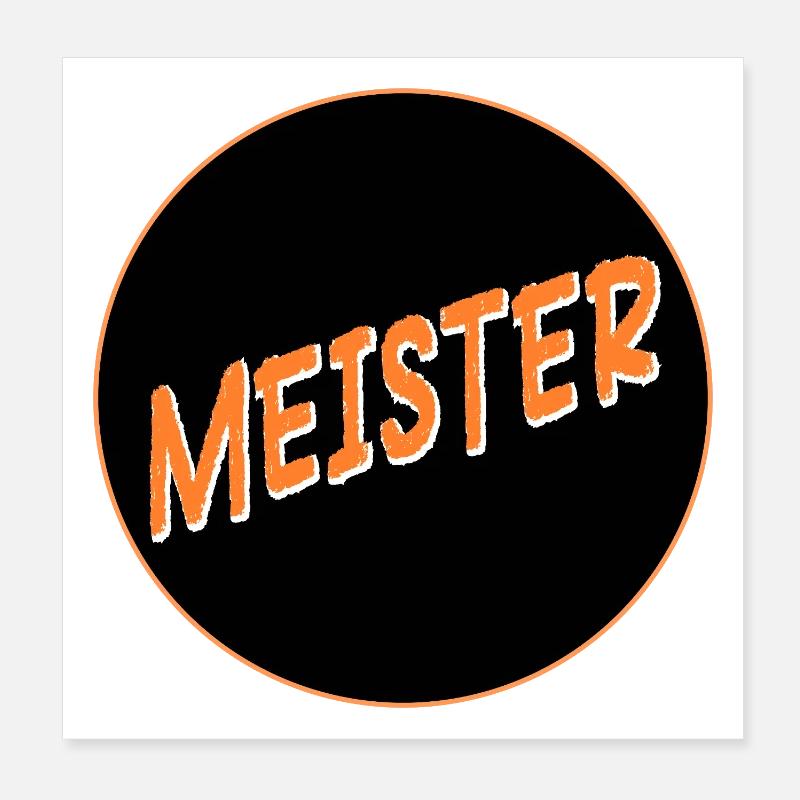 Graduation Master Craftsman Poster 8" x 8" (20x20 cm)