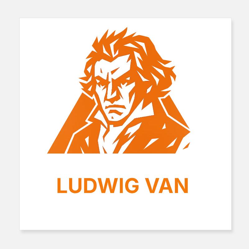 Un peu de l’ancienne camionnette Ludwig Poster 20 x 20 cm