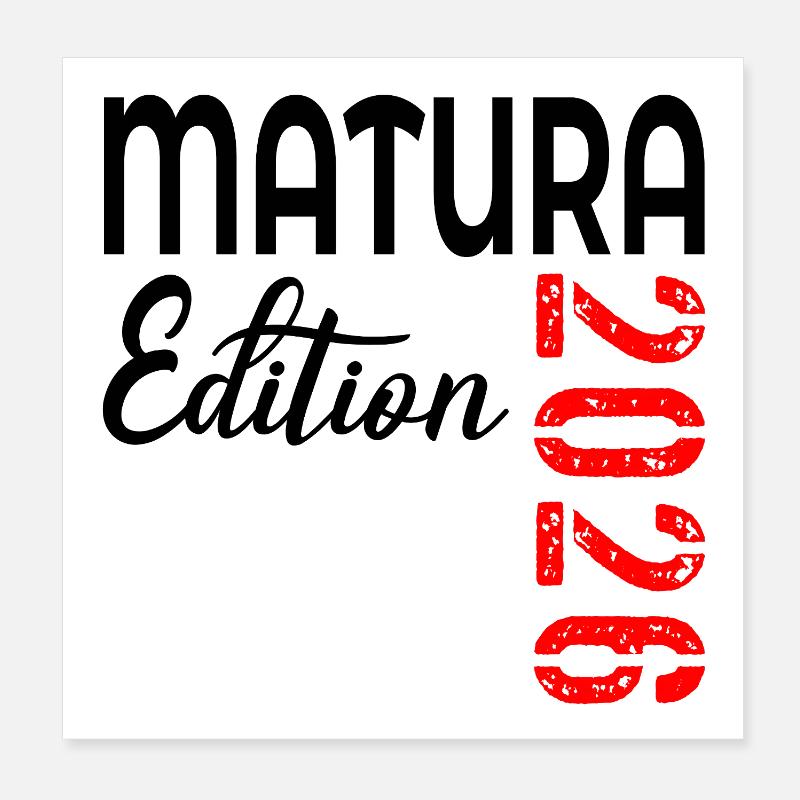 MATURA 2026 MATURITY Poster 8" x 8" (20x20 cm)