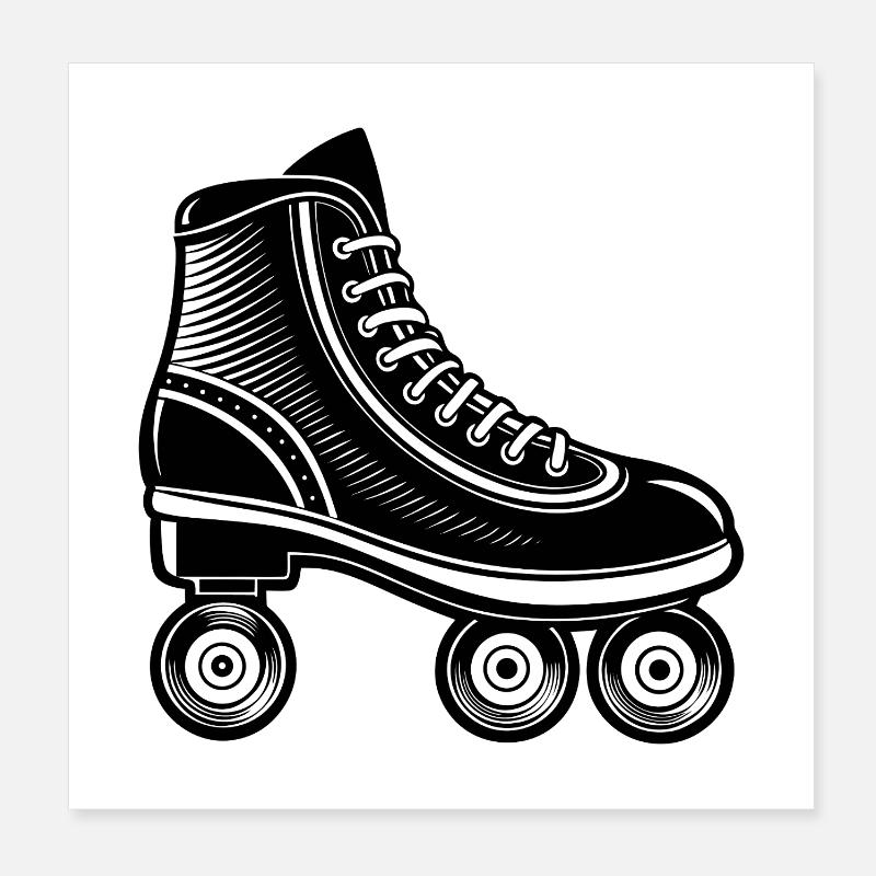 Patins à roulettes Poster 20 x 20 cm