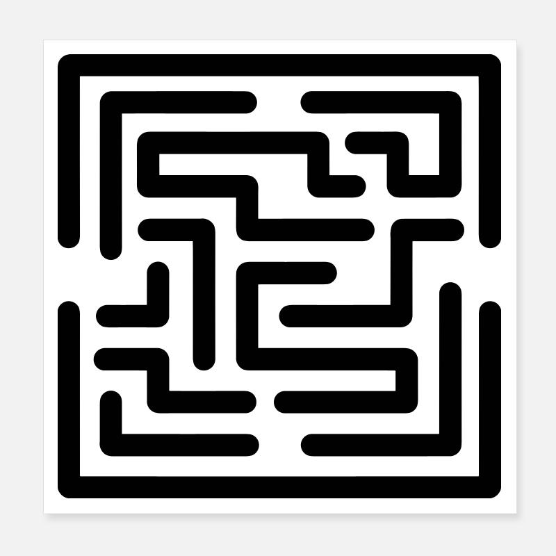 Escape-Spiel Poster 20x20 cm