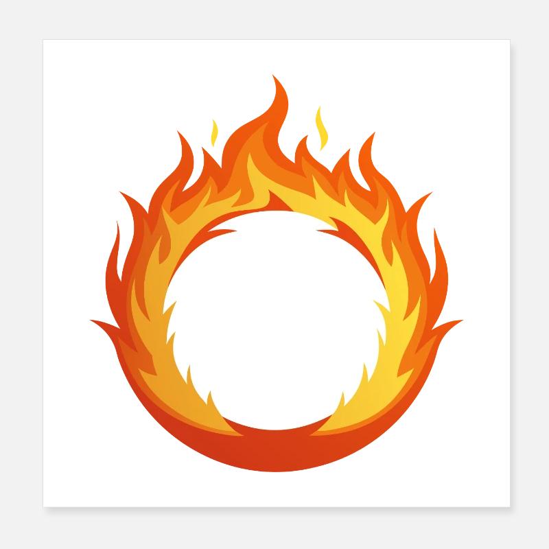 Anneau de feu Poster 20 x 20 cm