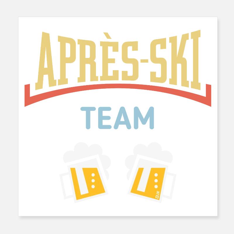 Équipe Après-Ski (Bière / Après-Ski / Concave / 5C) Poster 20 x 20 cm