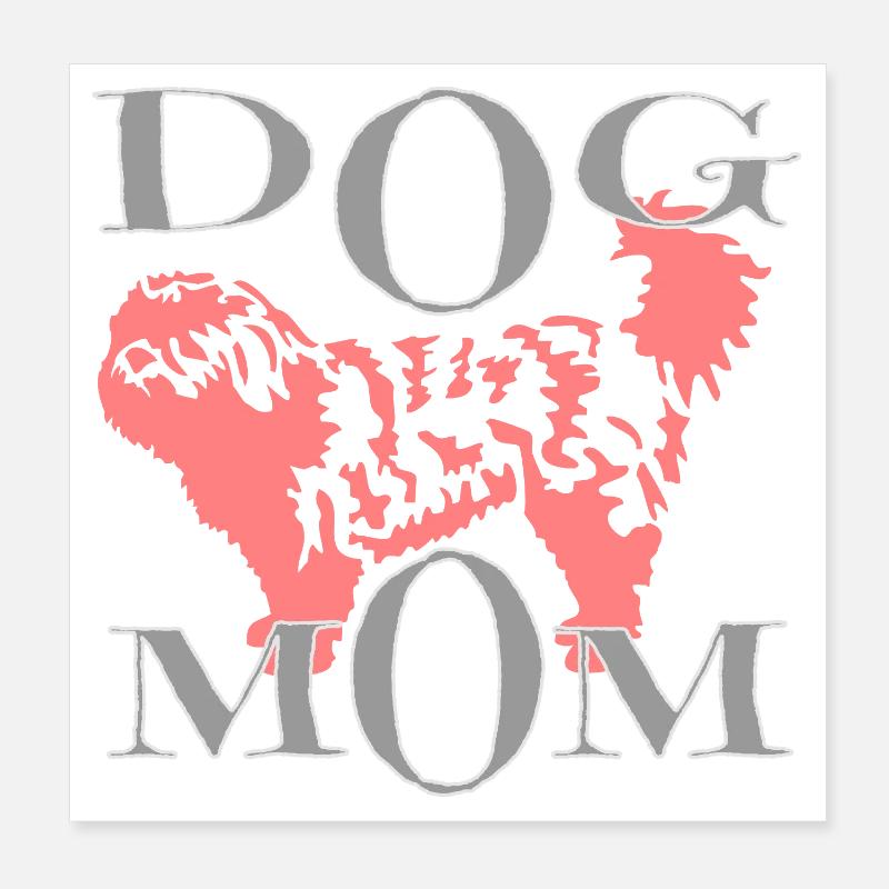 Dog Motif Poster 8" x 8" (20x20 cm)