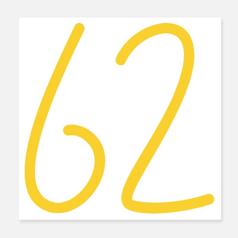 62 Poster 20 x 20 cm