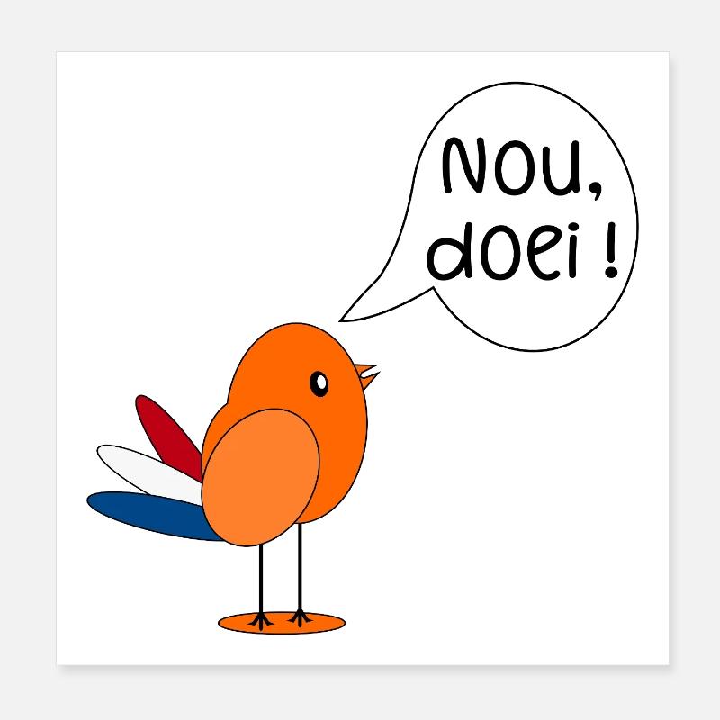 Na dann, tschüss Poster 20x20 cm