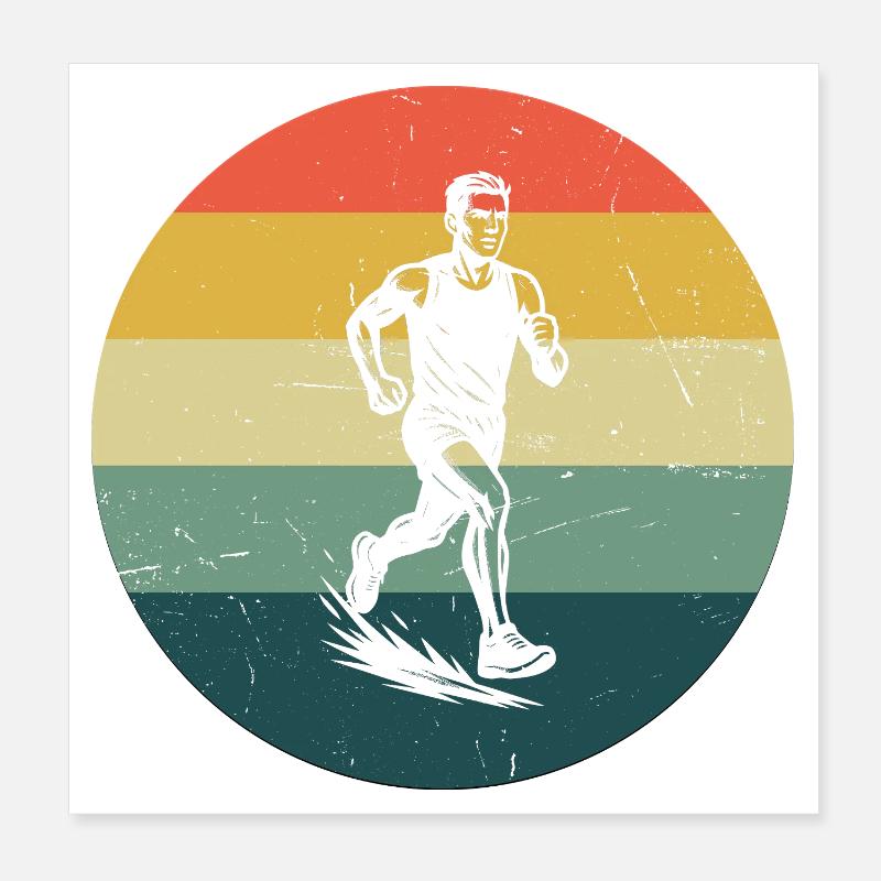 Conception de la course à puissance de course Poster 20 x 20 cm