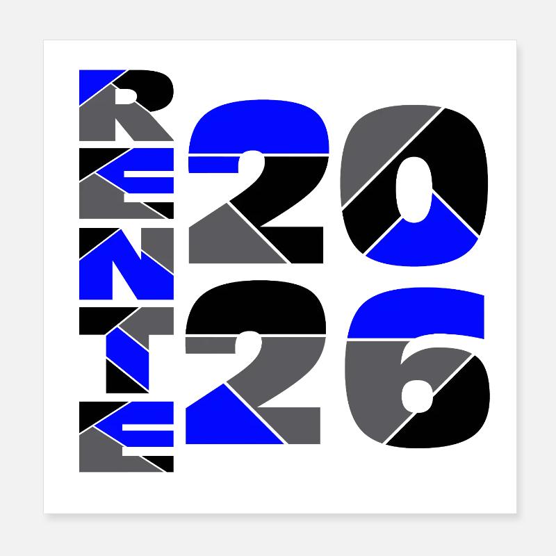 Pension Annual figures 2026 Poster 8" x 8" (20x20 cm)