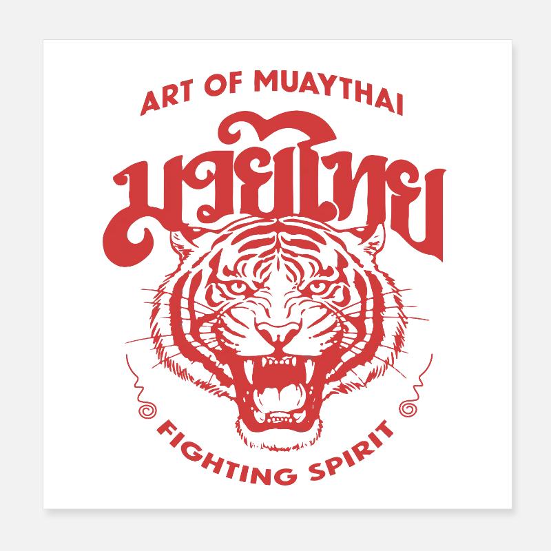 KUNST DES MUAY Poster 20x20 cm
