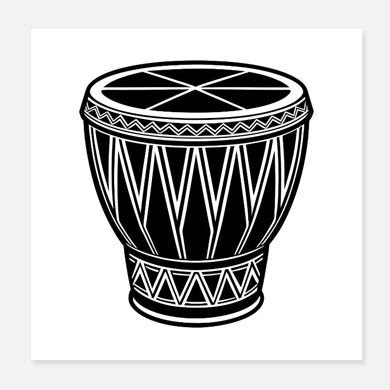 African conga Poster 8" x 8" (20x20 cm)
