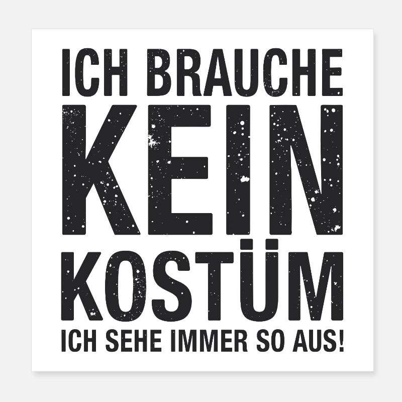 Costume de carnaval Poster 20 x 20 cm