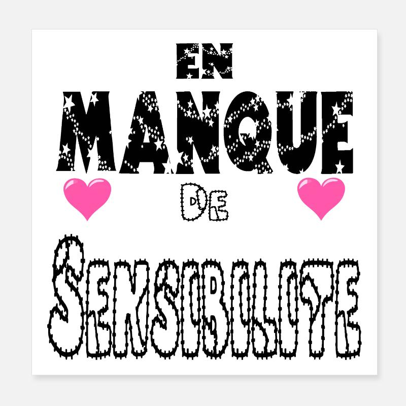 Lacking Sensitivity Poster 8" x 8" (20x20 cm)