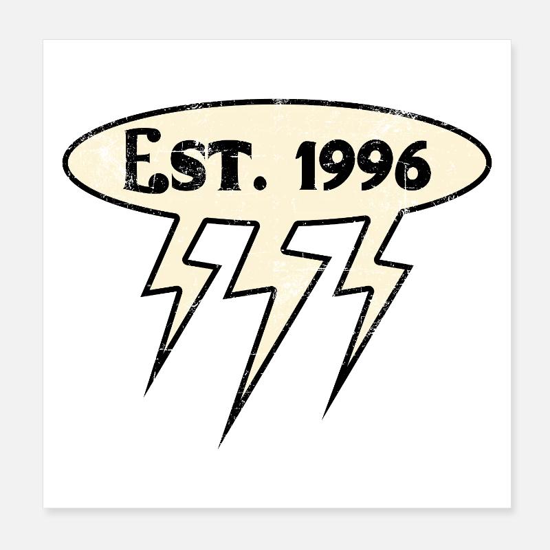 Millésime 1996 Poster 20 x 20 cm