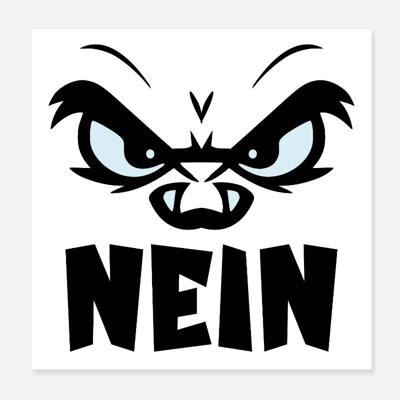 CANCELLATION ATTITUDE NO Poster 8" x 8" (20x20 cm)