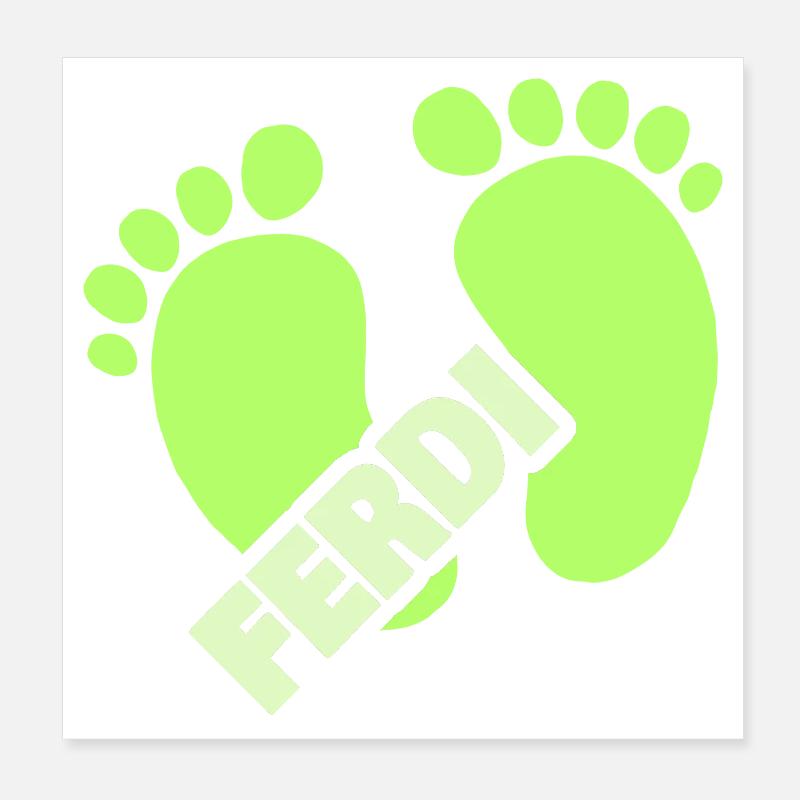 Naissance de Ferdi Poster 20 x 20 cm