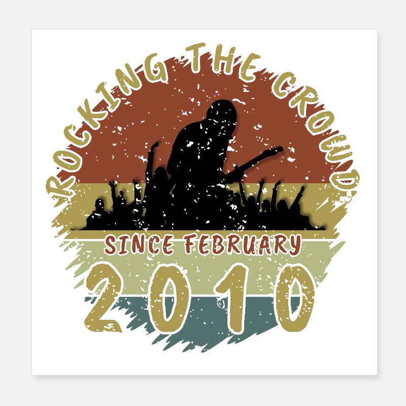 16th Birthday Rocking the crowd GIT 02/2010 Poster 8" x 8" (20x20 cm)