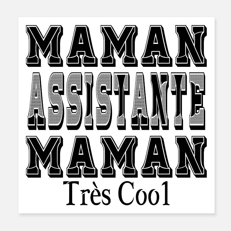 Mama Assistentin Mama Sehr cool Poster 20x20 cm