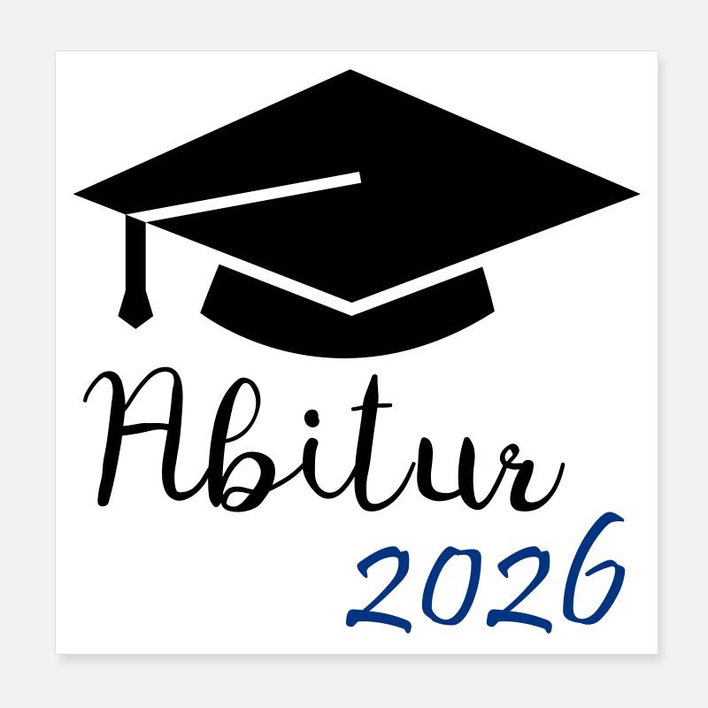 Abitur 2026 Poster 20 x 20 cm