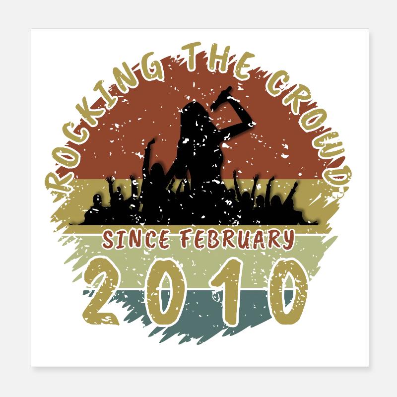 16. Geburtstag Rocking the crowd SNG 02/2010 Poster 20x20 cm