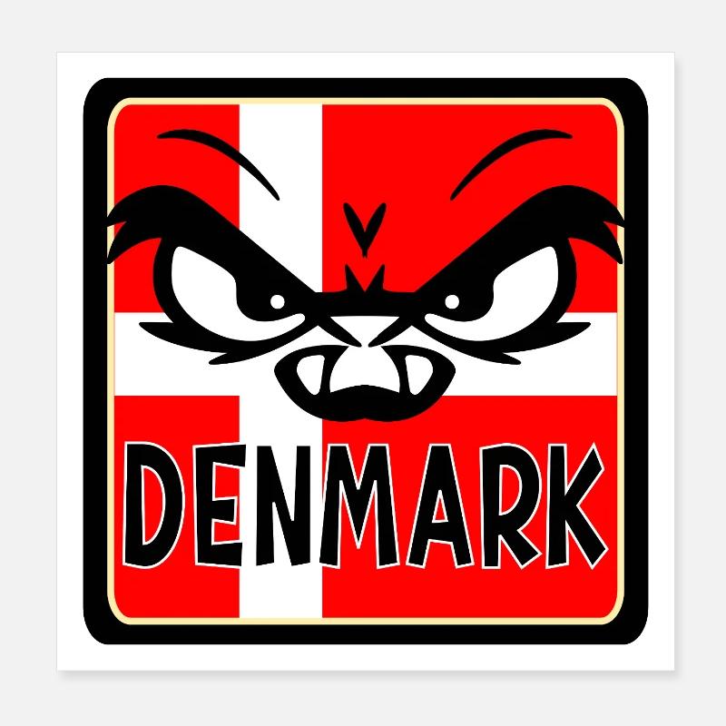 Émotions du Danemark Poster 20 x 20 cm